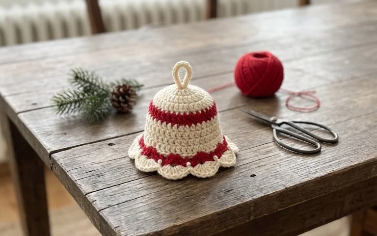 Weihnachtsglocke häkeln: Einfache Anleitung für Anfänger
