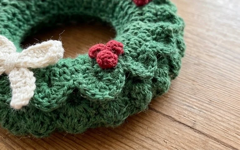 Christmas Wreath Ornament The Best Crochet Tutorials