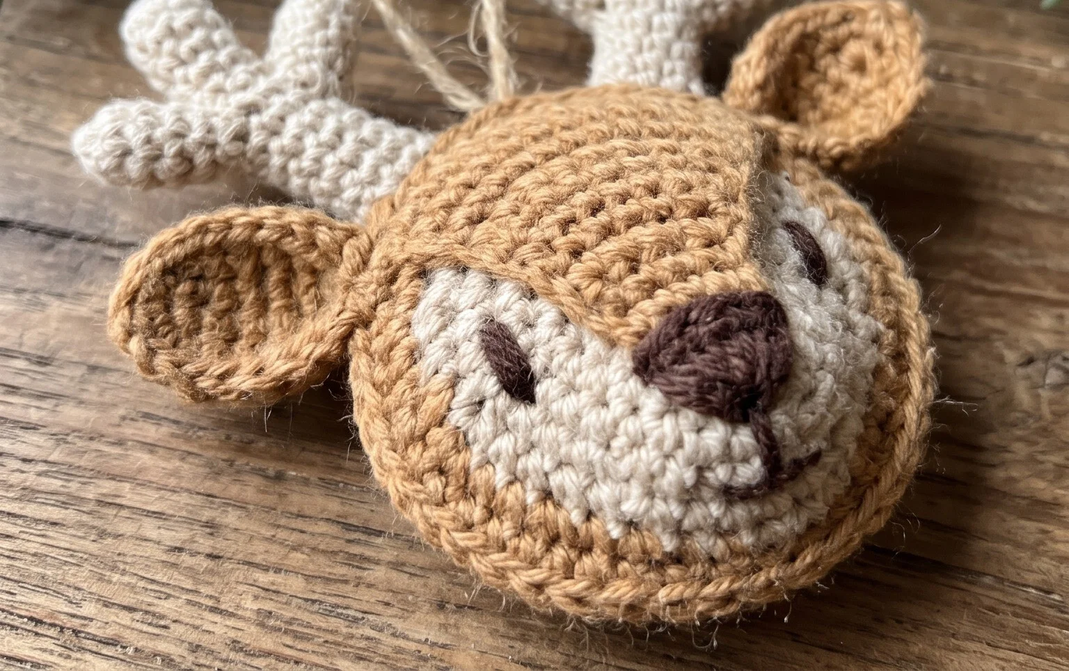 Deer Ornament Crochet Amigurumi Free PDF Pattern